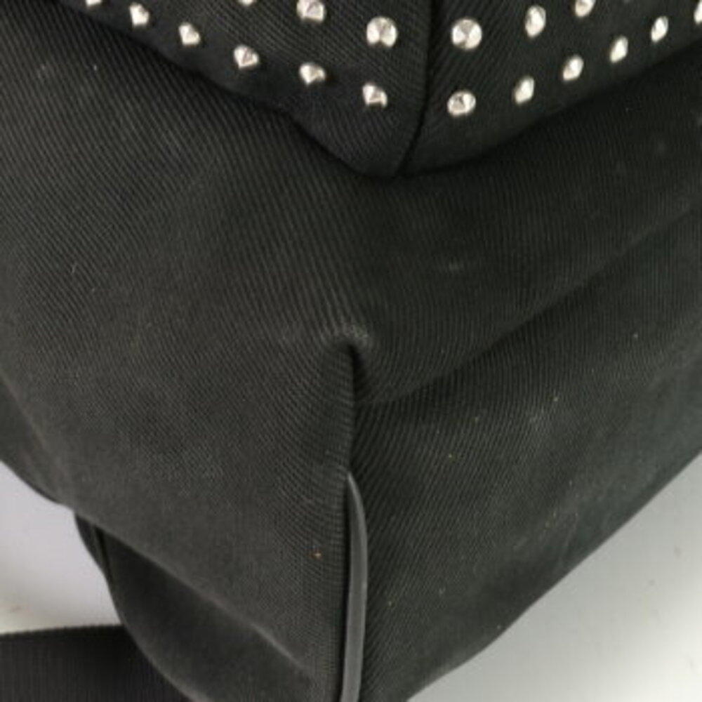 Saint Laurent canvas bag shoulder leather backpack Paris document business - Picture 7 of 14